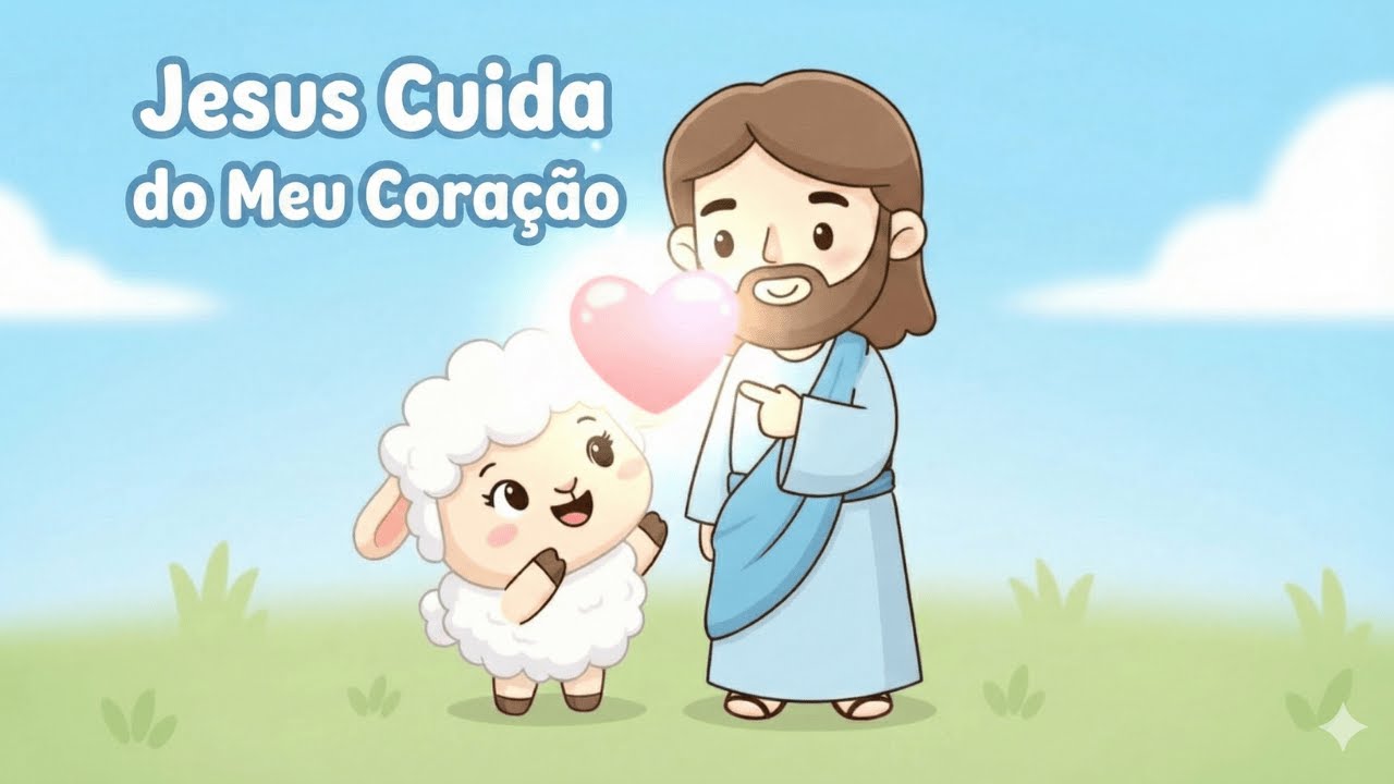 Jesus Cuida do Meu Coração | Música Cristã Infantil – Ovelhinha Feliz