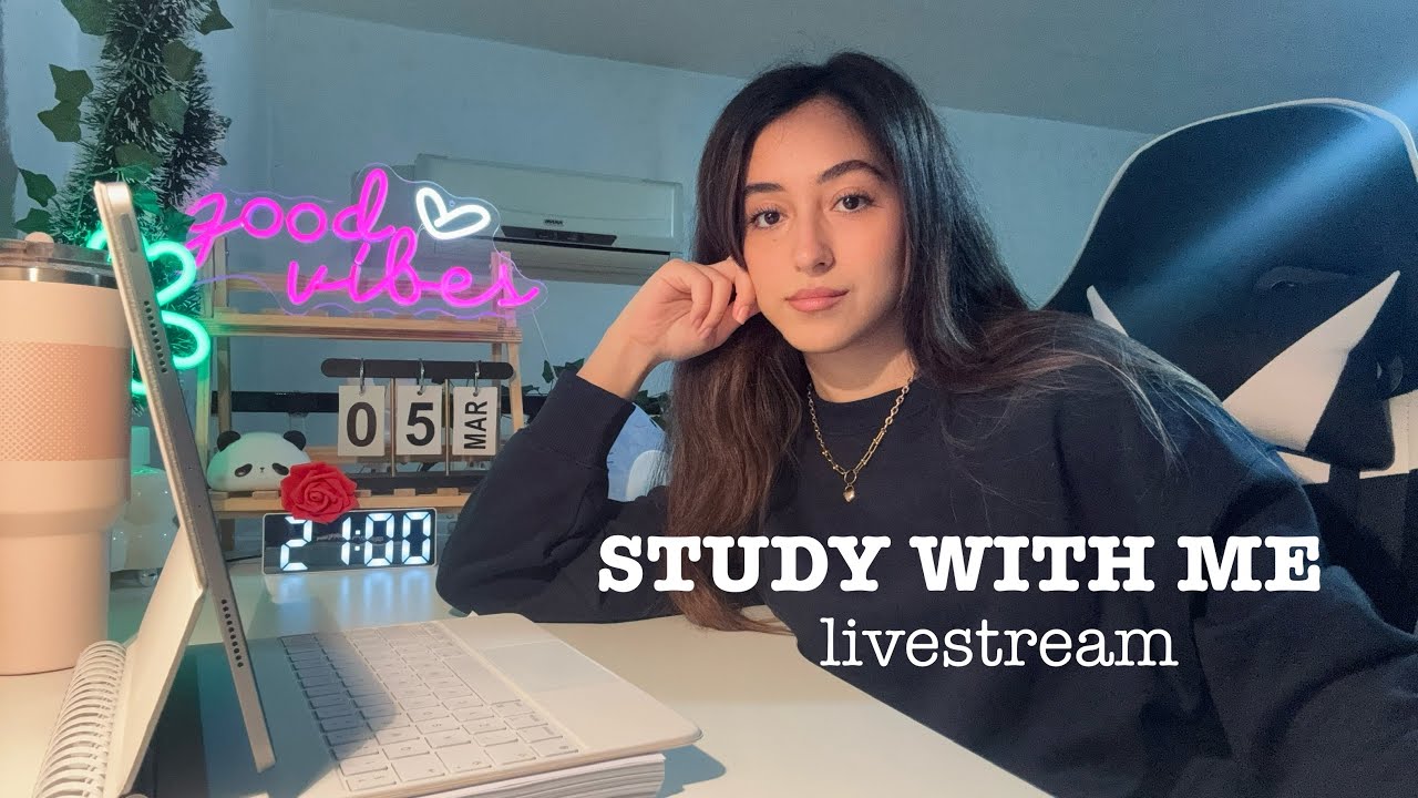 Study With Me Live Stream 5 Hours - YouTube
