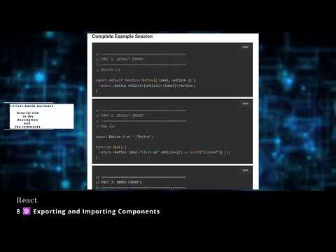 React 8 ⚛️ Exporting and Importing Components