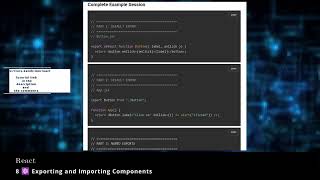 React 8 ⚛️ Exporting and Importing Components