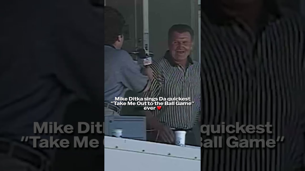 Da quickest "Take Me Out to the Ball Game" ever recorded Mike Ditka was a legend ❤️