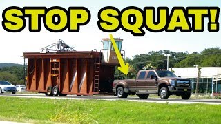 Stop squat while towing heavy!  WATCH THIS!  TIMBREN