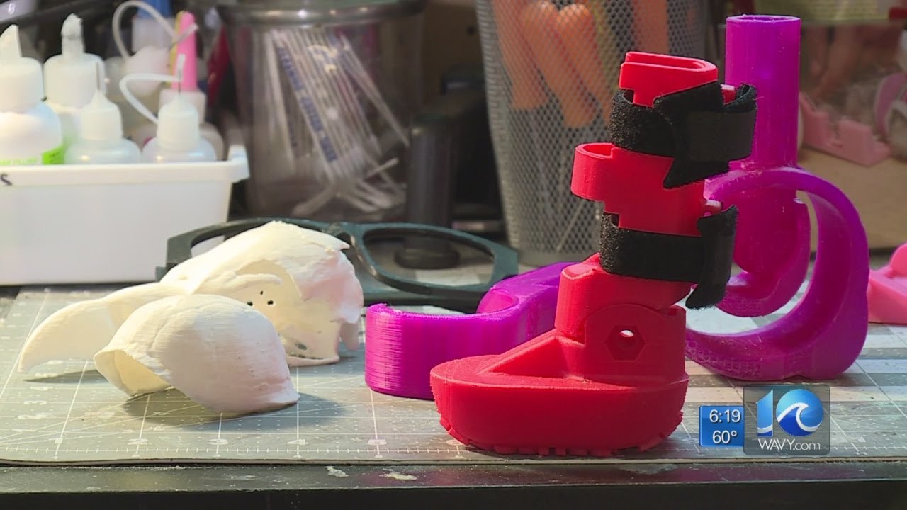 Local Virginia Beach man uses 3D printers for animal prosthetics YouTube