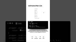 😎 Animated Navbar List #css #html #javascript #tutorial #how #animation #navigation #bar #webdesign