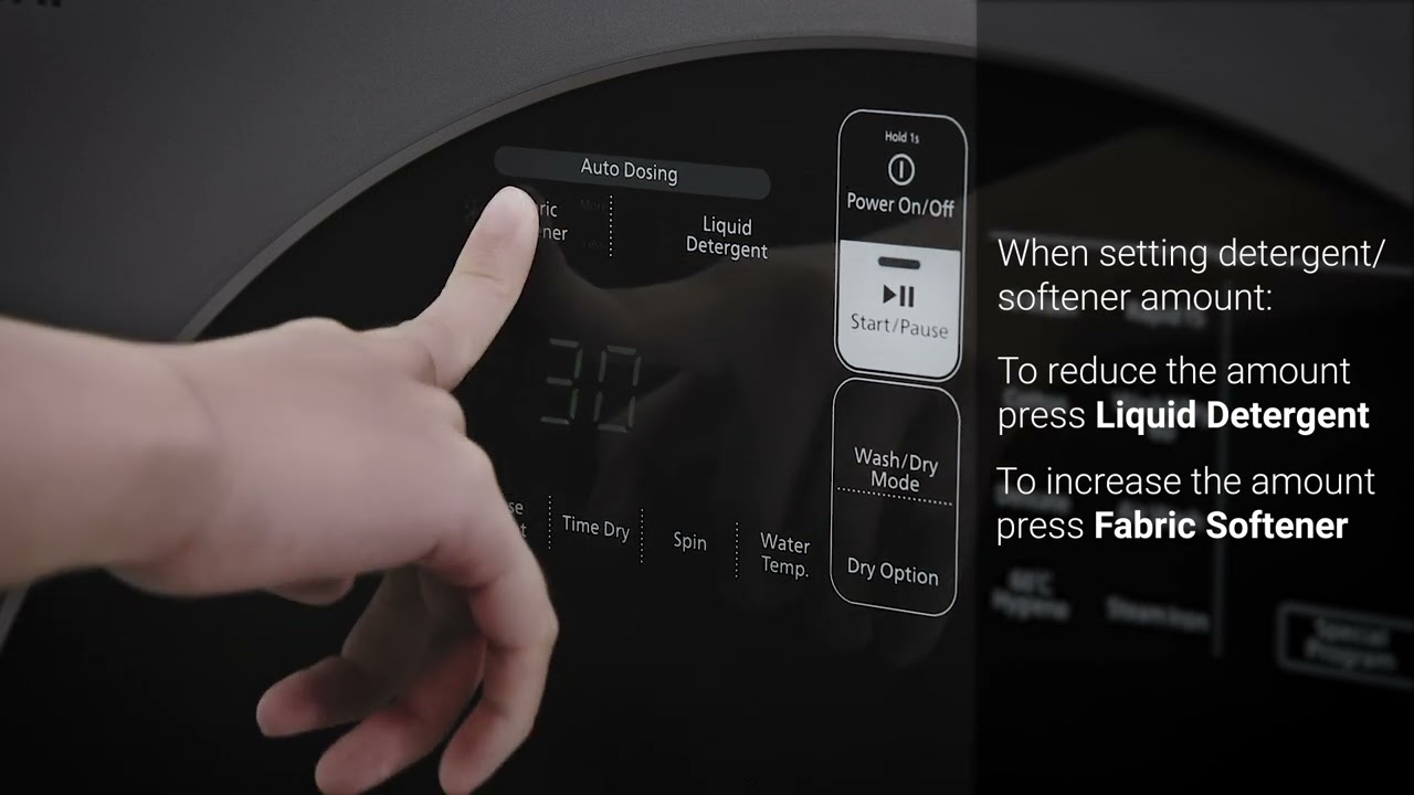 LINEAR Smart Washer Dryer - Auto Dosing Demo Video | Hitachi