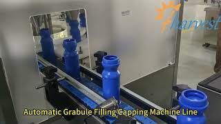 Automatic Pellet Rotary Filling & Suction Cap Pressing Machine Line for Peanuts, Seeds, Rice, Candy Profile