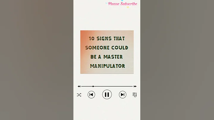 10 Signs of a Master Manipulator #shorts