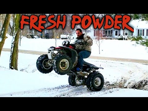 Yamaha Warrior 350 Snow Run - Fresh Powder!