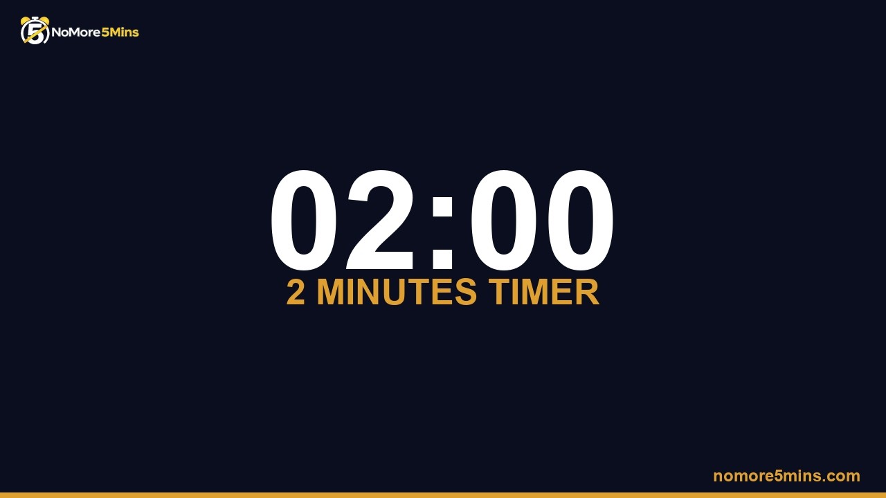2 Minute Timer — 2 Minute Countdown Timer with Alarm - YouTube