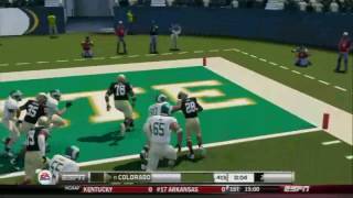 NCAA FOOTBALL 14   COLORADO BUFFALOES DYNASTY   Alex Sharpe Scores Game Winning TD 2018 ROCKY MOUNTA
