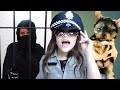 MARINA FINGE BRINCAR DE SER POLICIAL E PRENDE VILÃ 2 🚓 KIDS PRETEND PLAY WITH POLICE COSTUME