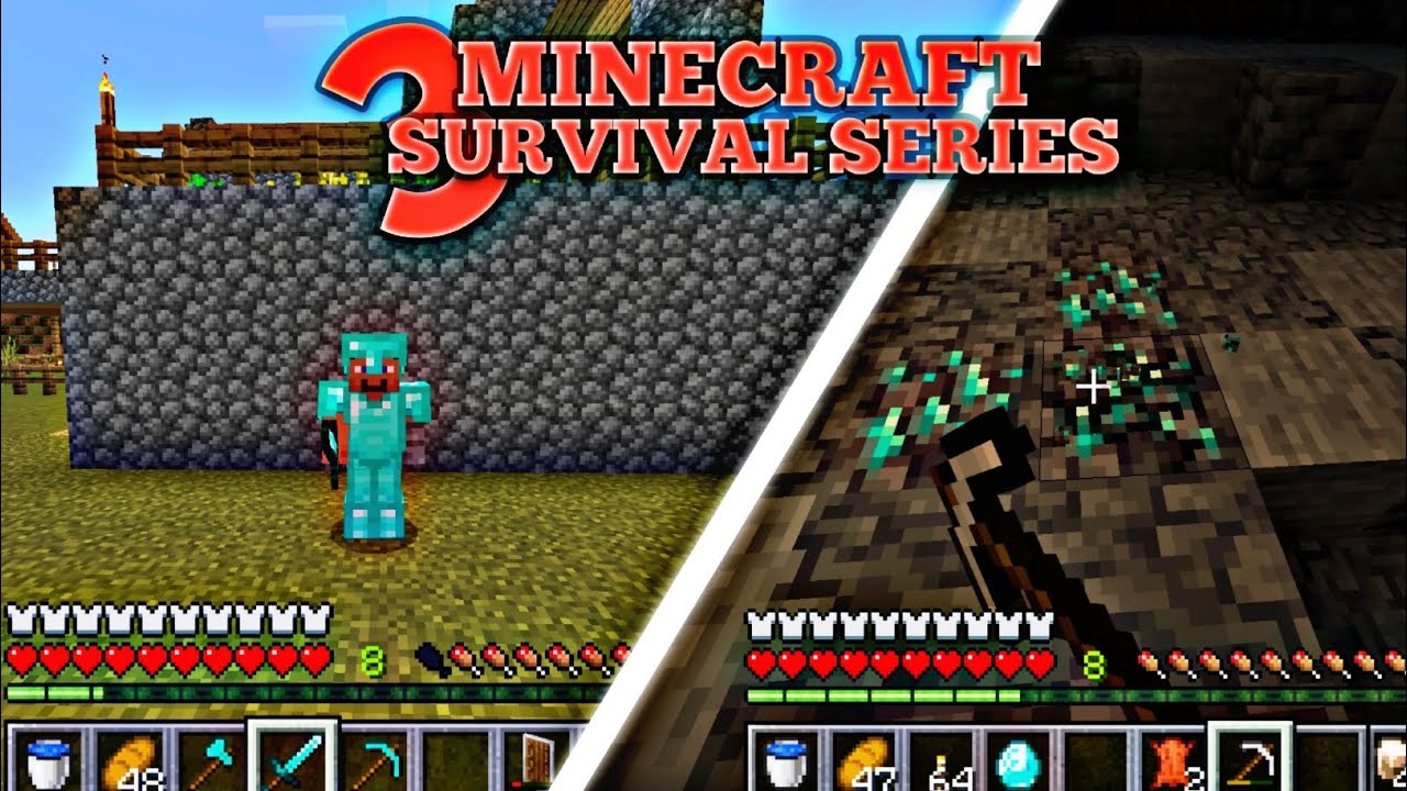 Minecraft Diamond Upgrade I upgrade in diamond armour in Minecraft PE EP3 - YouTube
