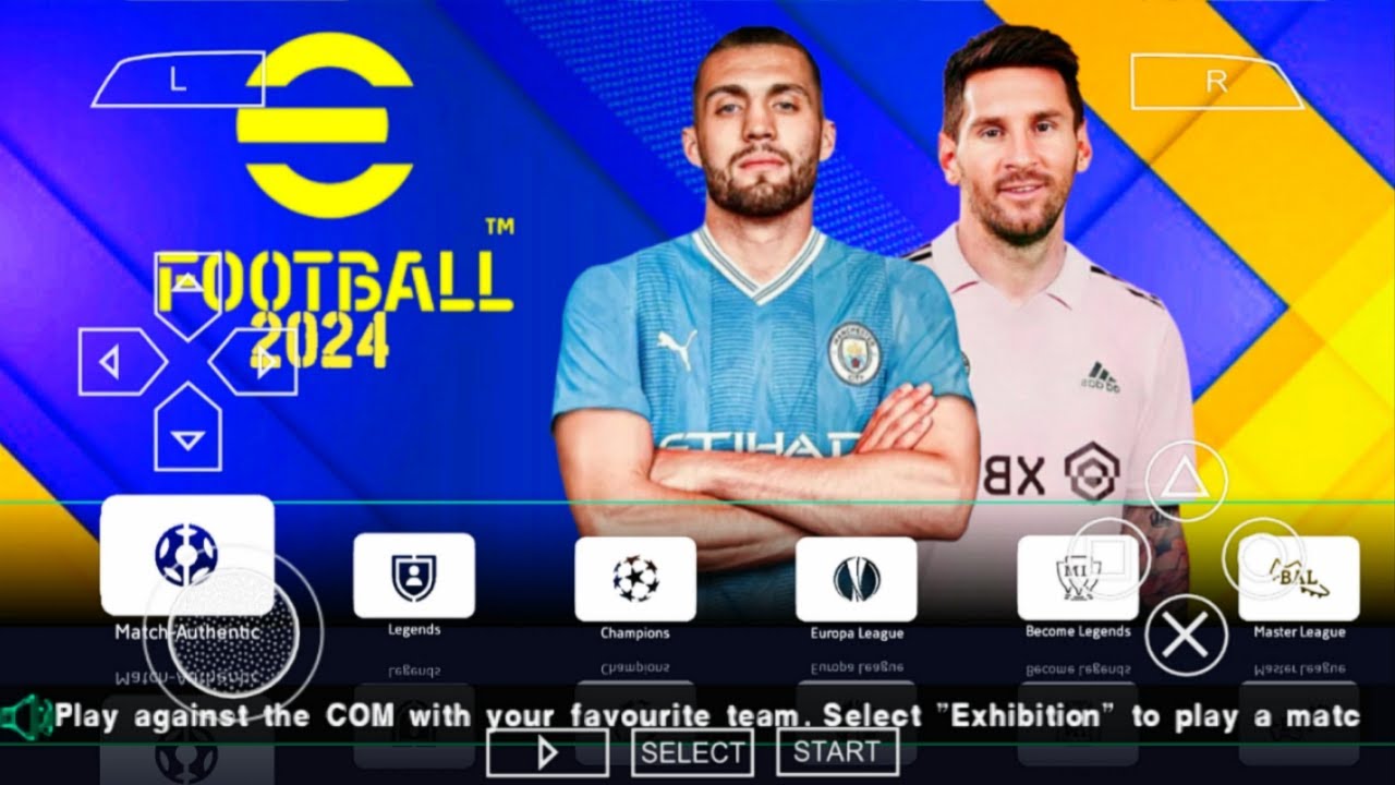 EFOOTBALL PES 2023 PPSSPP Android Latest Transfers & HD Kits Camera PS5