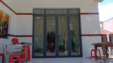 hoàn thiện XONG GIÀN CỬA nhôm xingfa (cho cô chú ở mỏ cày NAM bến tre)/ptvl tập 127
