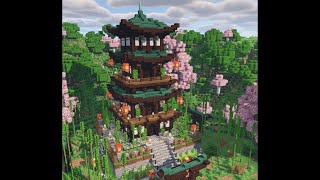 Elegant Japanese Pagoda ~🌸 Minecraft Map