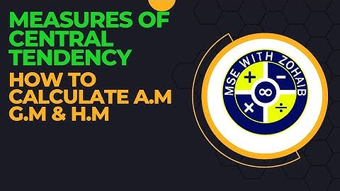 How to Calculate A.M G.M & H.M ?#Mean #Geometric #mean #Harmonic #mean #STATISTICS #Bcom #BSC #BS