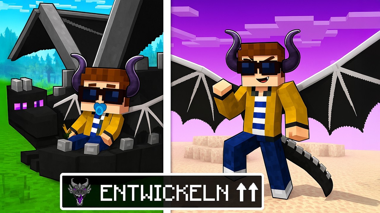 Wir ENTWICKELN UNS zum STÄRKSTEN DRACHEN in Minecraft!