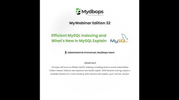 Efficient MySQL Indexing & What