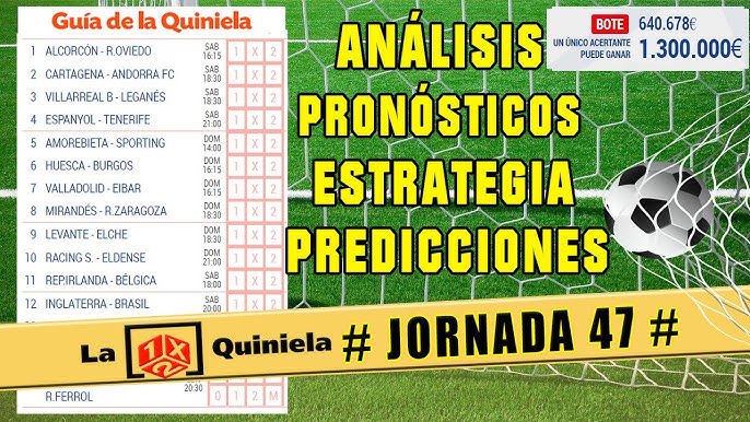 Pronosticos de quiniela de futbol para esta semana