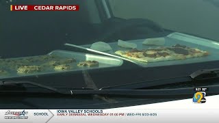 High Heat: Meteorologist Jan Ryherd bakes cookies in the Mobile Weather Lab
