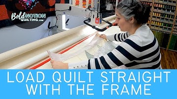 Load your Quilt Straight with a Horizontal Registration Line #tips #diy #quilting