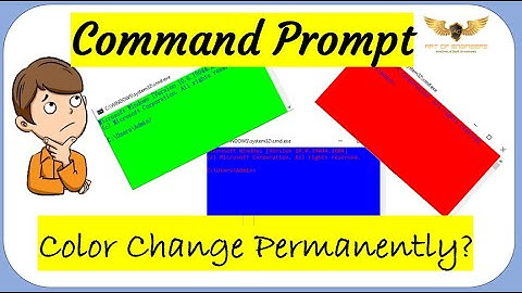 Change Font Color | Font | Screen Background in Command Prompt