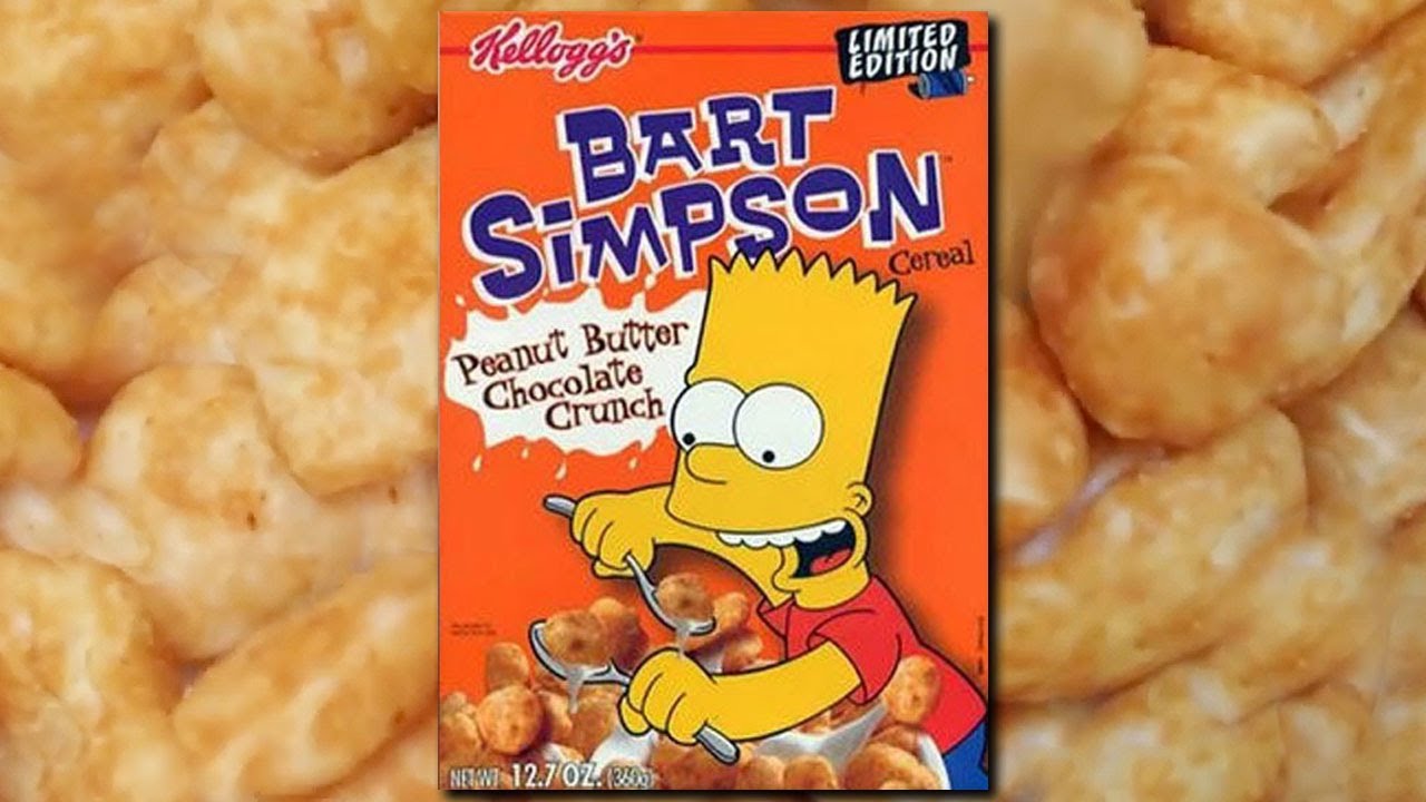 Bart Simpson Peanut Butter Chocolate Crunch (2001) YouTube