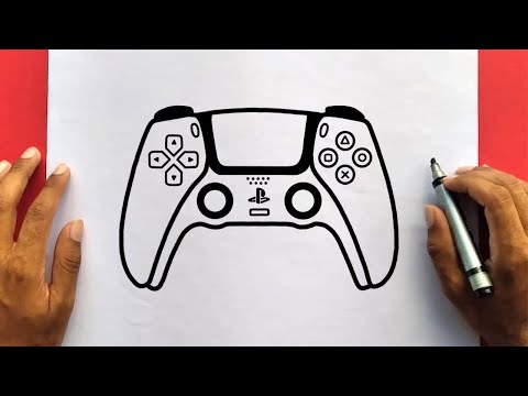 كيفية رسم وحدة تحكم بلاي ستيشن 