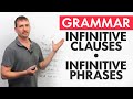 Advanced english grammar the infinitive clause  the infinitive phrase