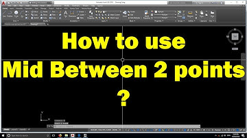 AutoCAD tutorial | How to apply Mid Between 2 points feature helpfully