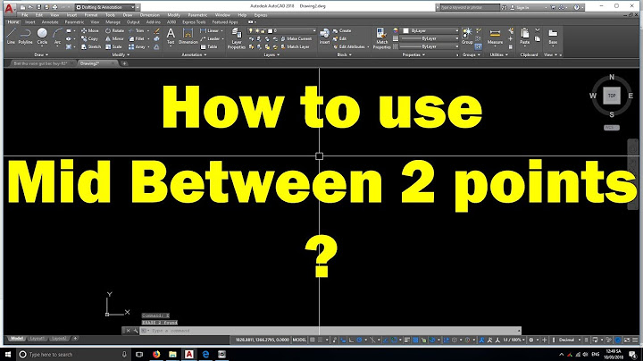 AutoCAD tutorial | How to apply Mid Between 2 points feature helpfully