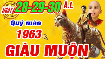 Sự thật Tử vi ngày 28, 29, 30/3 âm. Tuổi Quý mão 1963 Thần tài báo mộng trời cho trúng số cực giàu
