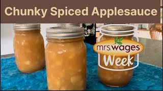 How to make and can Spiced Applesauce with Mrs. Wages! #MrsWagesWeek