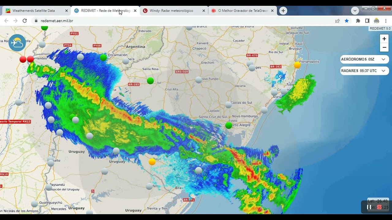 30/03/2022 Linha de Instabilidade No Rs