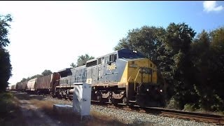 CSX Train 1 Strong Locomotive 92 Cars Long
