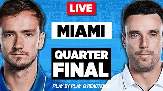 🔴 MEDVEDEV vs BAUTISTA AGUT | Miami Open 2021 | LIVE Tennis Play-by-Play