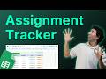 How to Make an Assignment Tracker in Google Sheets