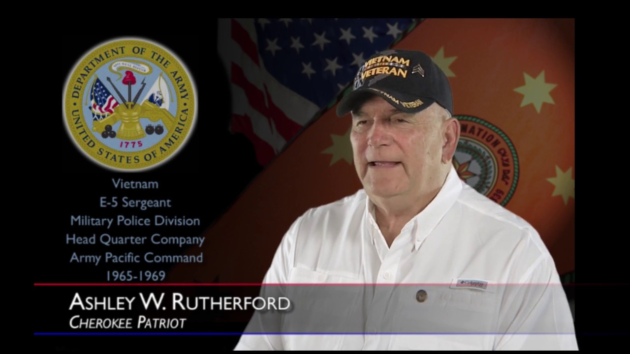 Cherokee Veteran Ashley W. Rutherford - YouTube