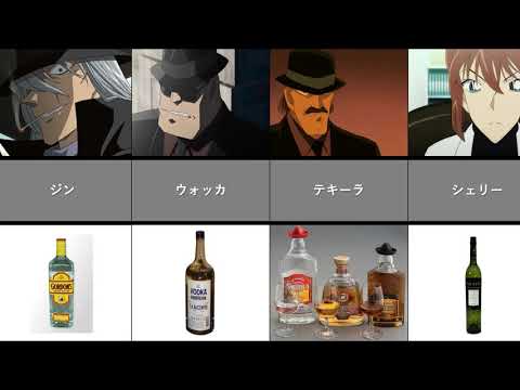【コナン】ネタバレ注意/黒の組織と酒を比較してみた