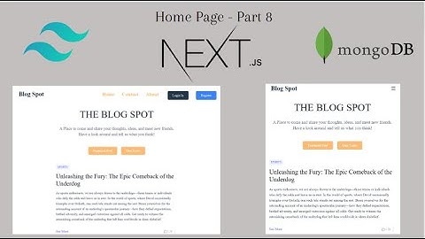 Full stack Nextjs Blog Application | Mongodb Nextjs Next-auth | Part 8 Home Page