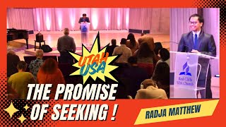 Sermon Radja The Promise Of Seeking Red Clifft Sda Church, Saint George, Utah, U.s.a