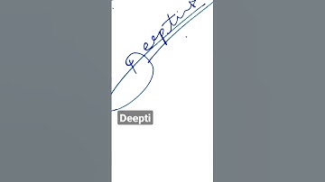 Signature style "Deepti"🖊️ Comment your name!! | Please subscribe if you like it. #shorts #viral