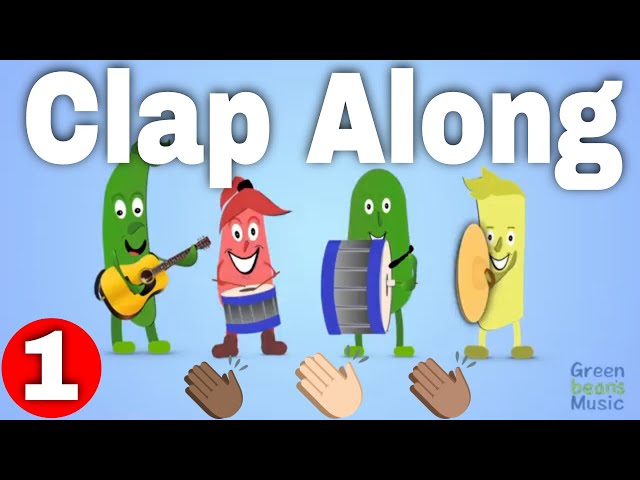 Clap Along 1 | Brain Breaks | Green Bean's Music | Interactive Songs class=