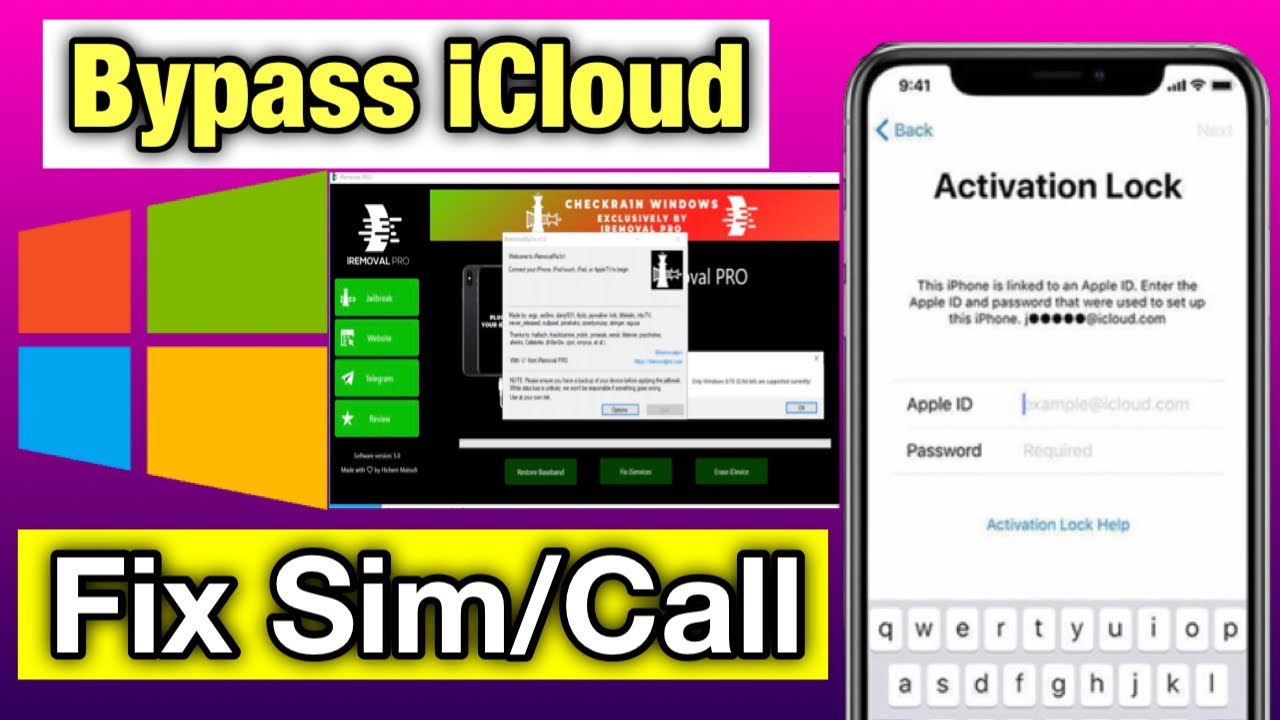 Windows Tool Bypass Hello Screen IOS 15.6 Sim Call fix | iRemoval PRO ...