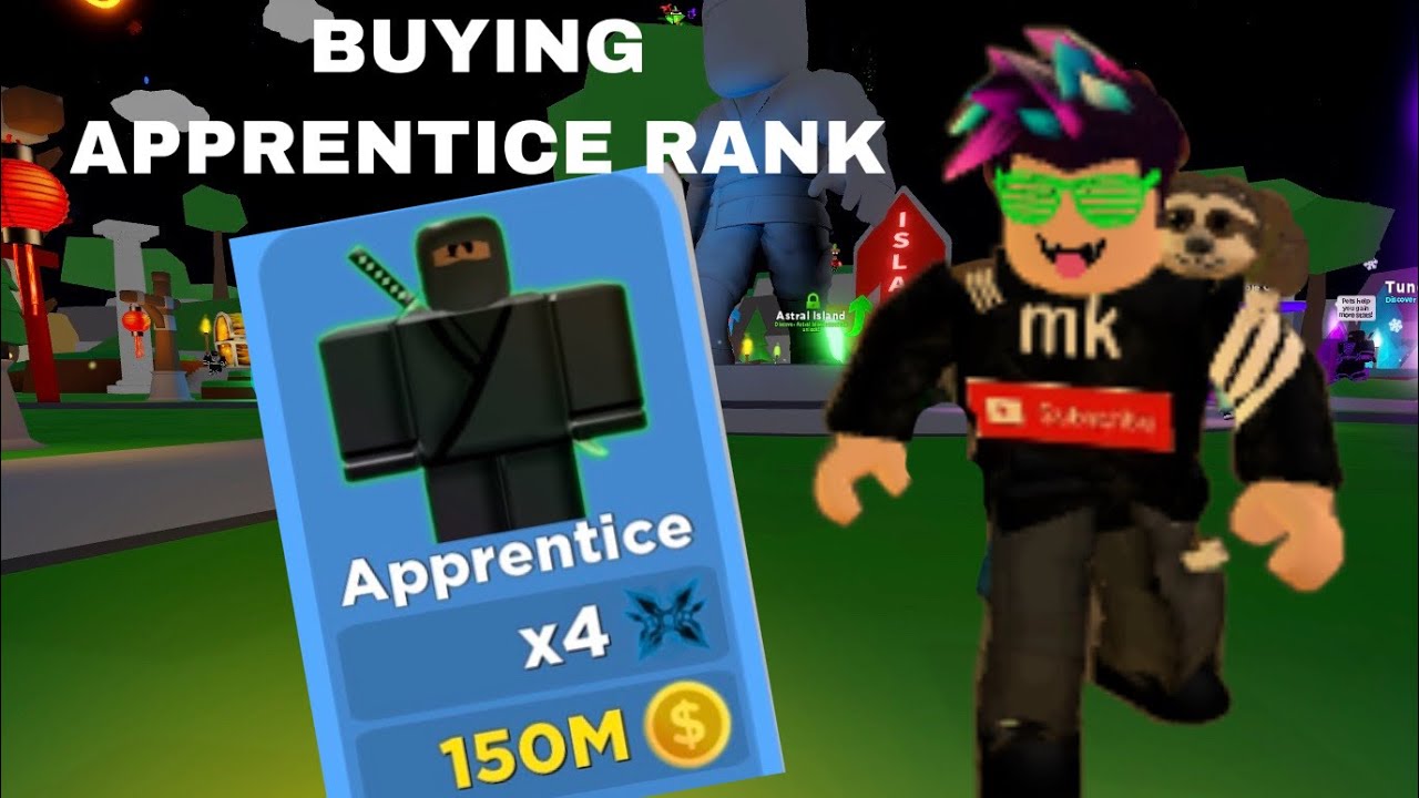 Getting Apprentice Rank Roblox Ninja Legends Youtube