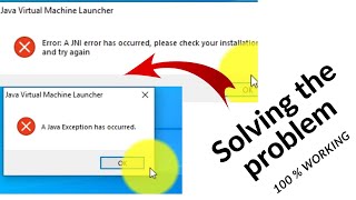 A JAVA EXCEPTION HAS OCCURED SERVER PROBLEM SOLVED 100 % WORKING ON WINDOWS 7,8,10