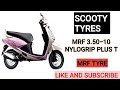 MRF 3.50-10 NYLOGRIP PLUS TYRE BEST SCOOTY TYRES #pleasure #Duro #tyre #mrftyre