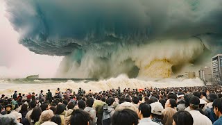 A powerful typhoon has hit the coast of Japan! Wind of 150 km/h and huge waves