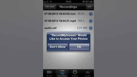 How to transfer record my screen videos to camera roll