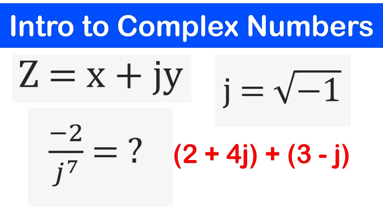 01 - Intro to Complex Numbers - YouTube